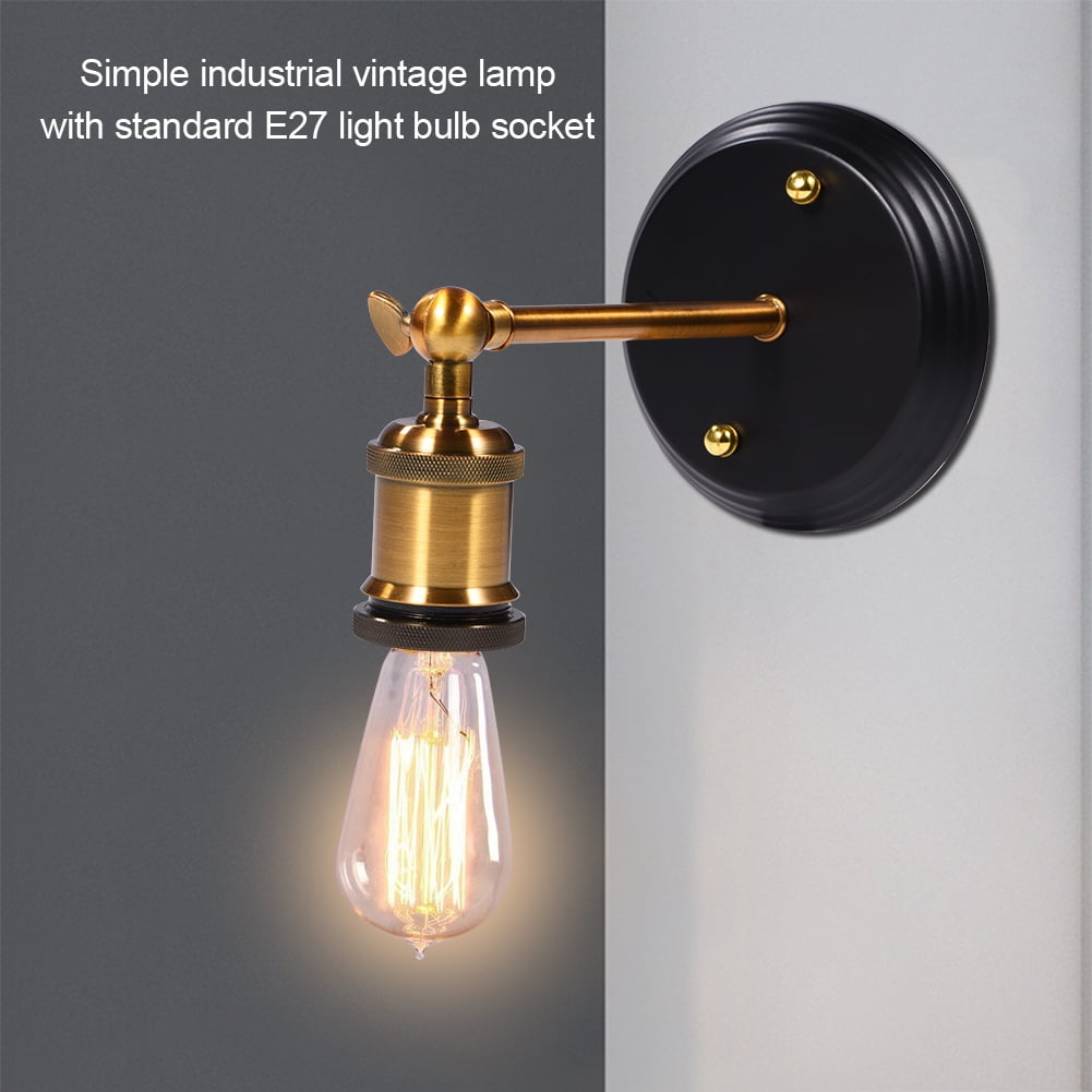 Sonew Vintage Industrial E11 Wall Light Lamp Holder for Home Sonew Vintage Industrial E11 Wall Light Lamp Holder for Home
