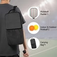 thumbnail image 2 of Pickleball Paddles Set Of 1, Fiberglass Surface, Colorful Lines Print, 1 Paddle, 2 Balls & Bag, 2 of 5