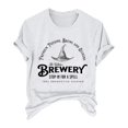 thumbnail image 4 of T-Shirt à Manches Courtes pour Femmes Femmes Liquidation T-Shirt Mélangé pour Femmes Femmes the Wilches Brewery Stop in for A Spell T-Shirt à Col Rond Imprimé Massachusetts, 4 of 4