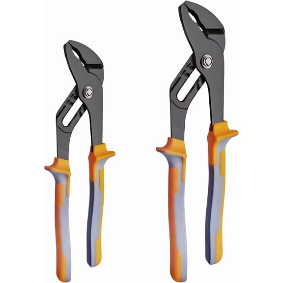 8 & 10-Inch Channel Locks Plier Set - Adjustable Water Pump Pliers for Plumbing & DIY Tasks