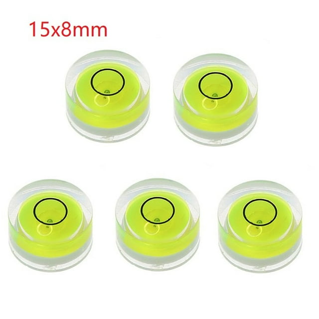 5Pcs Round Bubble Level Accuracy Horizontal Precision Bubble Level For Adjusted Water As Bubble Show Level Measuring Instrument