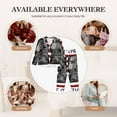 thumbnail image 7 of Wukai Home Of The Free Because Of The Brave Print Women's Pajama Set,PJ Set,Lounge Sets For Women Soft Long Sleeve Sleepwear Comfort and Style-X-Large, 7 of 7