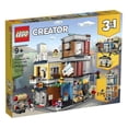 thumbnail image 1 of LEGO Creator 3 in 1 Townhouse Pet Shop & CafÃ© 31097 Toy Store Building Set with Bank, Town Playset with a Toy Tram, Animal Figures and Minifigures (969 Pieces) LEGO -, 1 of 6