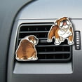 thumbnail image 5 of WIRESTER Car Air Freshener Fragrance Vent Clip Interior Decoration for Cars with Lemon Scented Pad - Animal Playful Posture English Bulldogs (S2), 5 of 7
