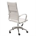 thumbnail image 3 of Eurostyle Axel Chaise Haute de Bureau en Blanc, 3 of 6