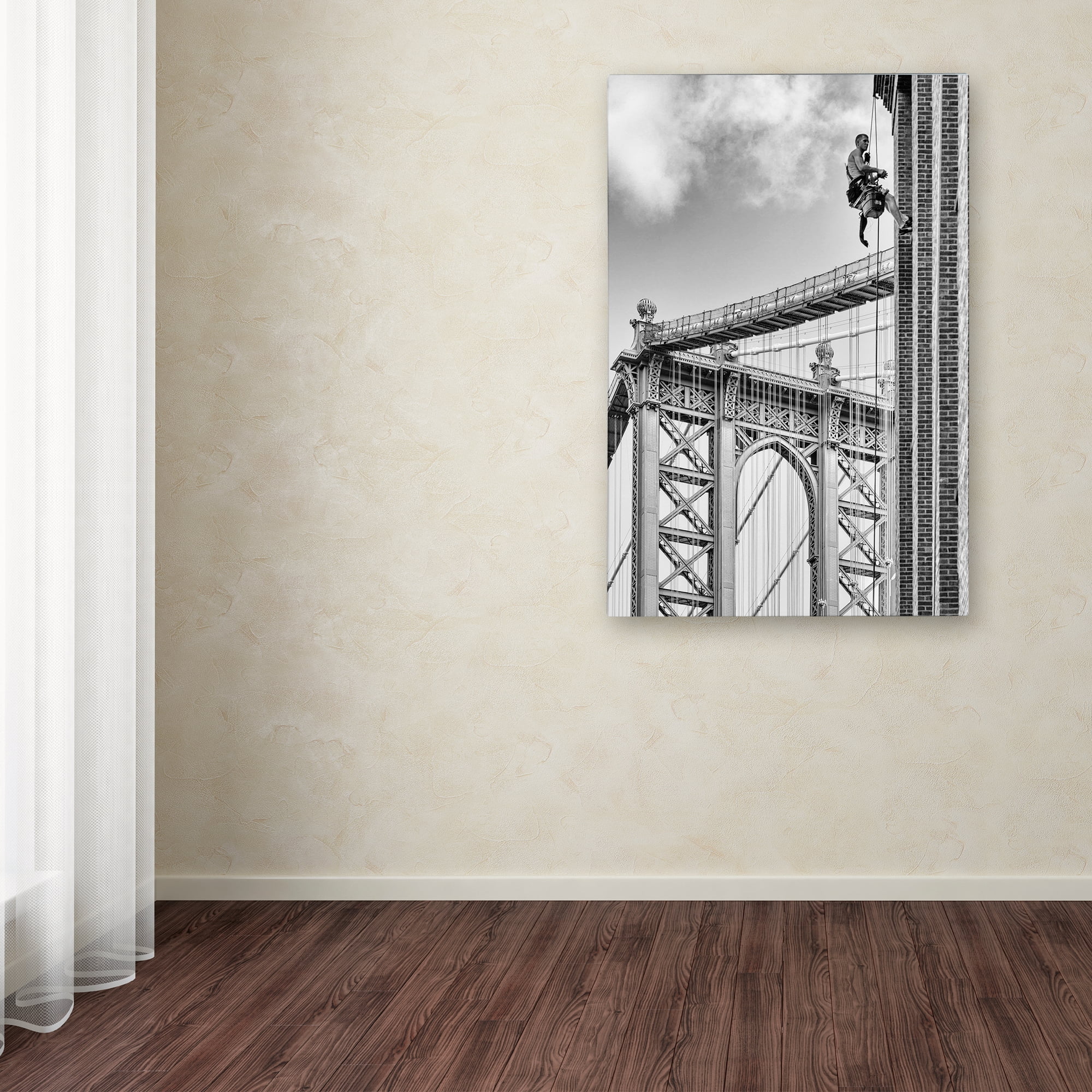 Trademark Fine Art 'Shortcut To Brooklyn' Canvas Art by Michel Guyot