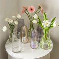 thumbnail image 5 of Transparent Glass Small Flower Vase Decoration Simple Flower Arrangement in Living Room Water-fed Dry Flower Flower Vase, 5 of 5