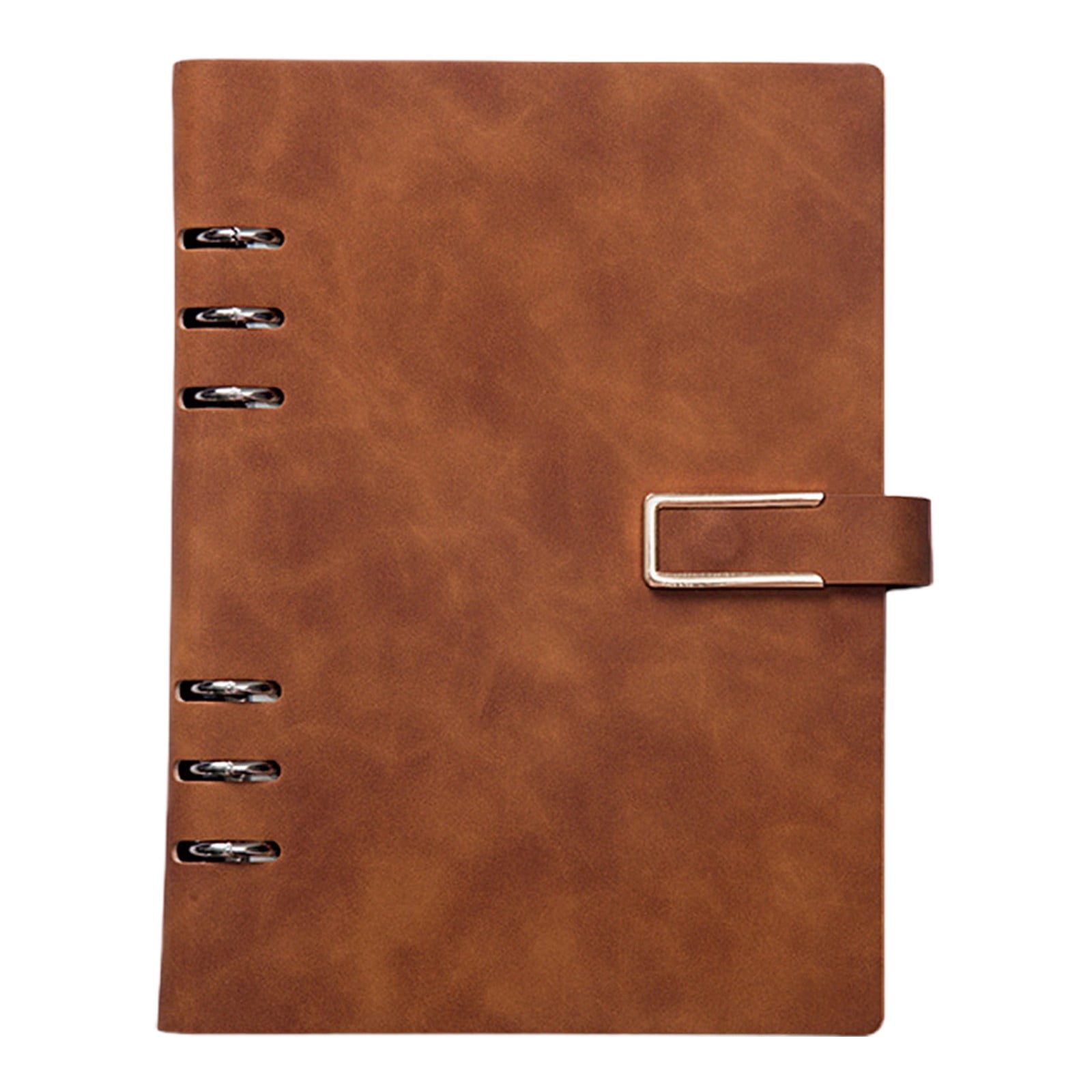 Composition Notebook, Refillable A5 Binder Notebook, Pu Leather Planner No Bleed Paper, Metal Buckle Design for Business Organizing, Cxui Binder Notebook