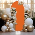 thumbnail image 2 of Arch Backdrop Cover (3.9FT & 1.6FT), Stretchy Orange Arch Stand Cover, Wedding Birthday Baby Shower Party Decorations Backdrop, 2 of 8