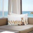 thumbnail image 5 of Outdoor Pillow Covers Waterproof Pillow Cases Protector Watercolor Cute Fox Pillowcase Pack of 2 Autumn Countryside Farmhouse Animals Throw Cushion Case for Pation,Couch,Living Room Sofa, 20x12 in, 5 of 9