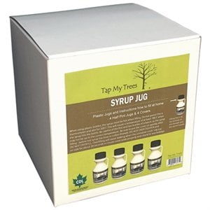 Maple Syrup Jugs With Covers, Plastic, 0.5-Pt., 4-Ct. -039953171710