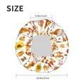 thumbnail image 4 of Kdxio Autumn Harvest Gnomes Print Shower Cap for Women,Elastic and Reusable,Double Waterproof Layers Bathing Hat, 4 of 6