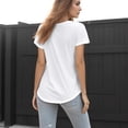 thumbnail image 6 of Women Casual Tops Short Sleeve Tshirts Summer Crewneck Tee Tops Blouses, 6 of 6
