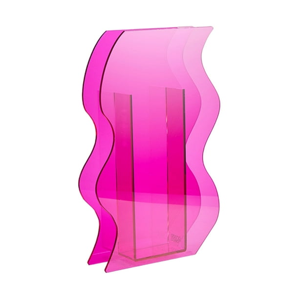 Florero de acrílico Decoración moderna Estudio Windowshop Adorno Regalo Rosa Sunnimix Jarrón nórdico moderno
