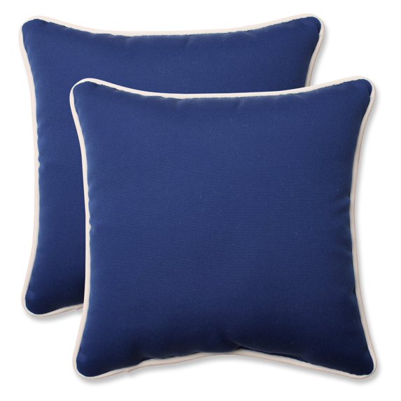 Pillow Perfect Americana 18.5 in. Square Outdoor/Indoor Throw Pillow - Set of 2
