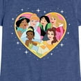 thumbnail image 3 of Disney Princess - Princesses Altogether - Valentine's Day - Toddler And Youth Girls Short Sleeve Graphic T-Shirt, 3 of 5