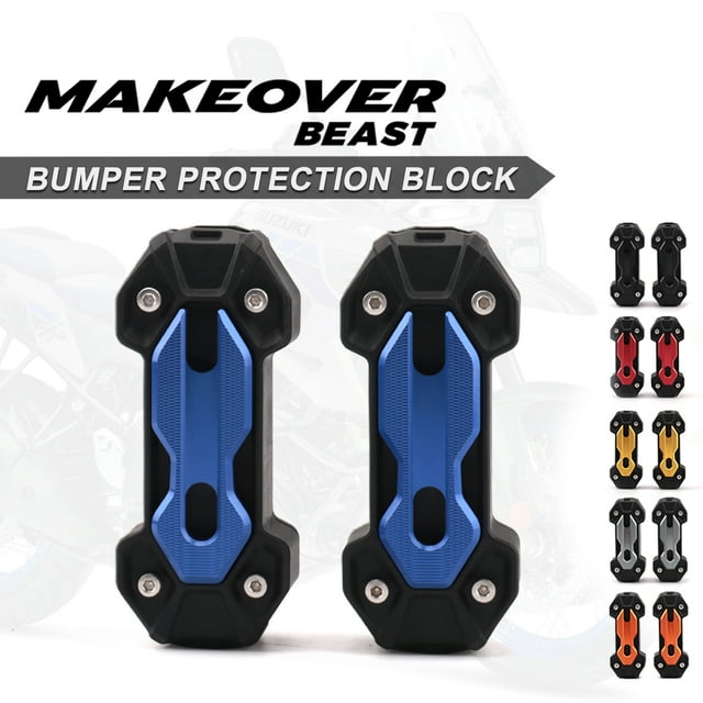 Motorcycle Engine Guard Bumper, Aluminum Crash Bar Slider Frame Bar Protector Guard Compatible with Motorcycle in 22-25mm Diameter