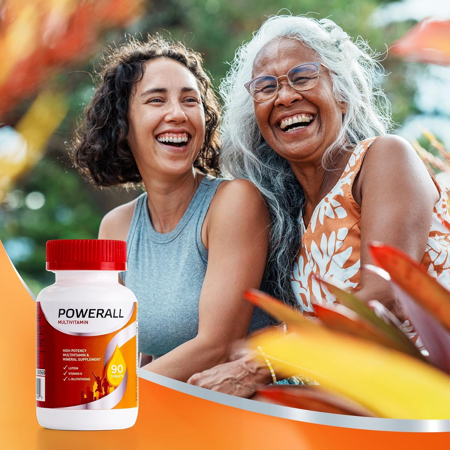PowerAll Multivitamin - Lutein, Vitamin K & Iron for Vision, Immunity & Bone Health 90 Count