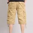 thumbnail image 5 of Besolor Mens Cargo Shorts Casual Straight Leg Outdoor Hiking Workout Below Knee Shorts 3/4 Capri Pants with Pockets, 5 of 5