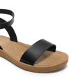 thumbnail image 3 of Sandalia DREAM PAIRS ELENA-5 Plana Negra PU, Talle 8.5, 3 of 8