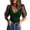 Green Womens Tops, variant on Lace Tops for Women Petite Dressy Crop Top Mesh Puff Sleeves Patchwork Y2K Juniors Clothes