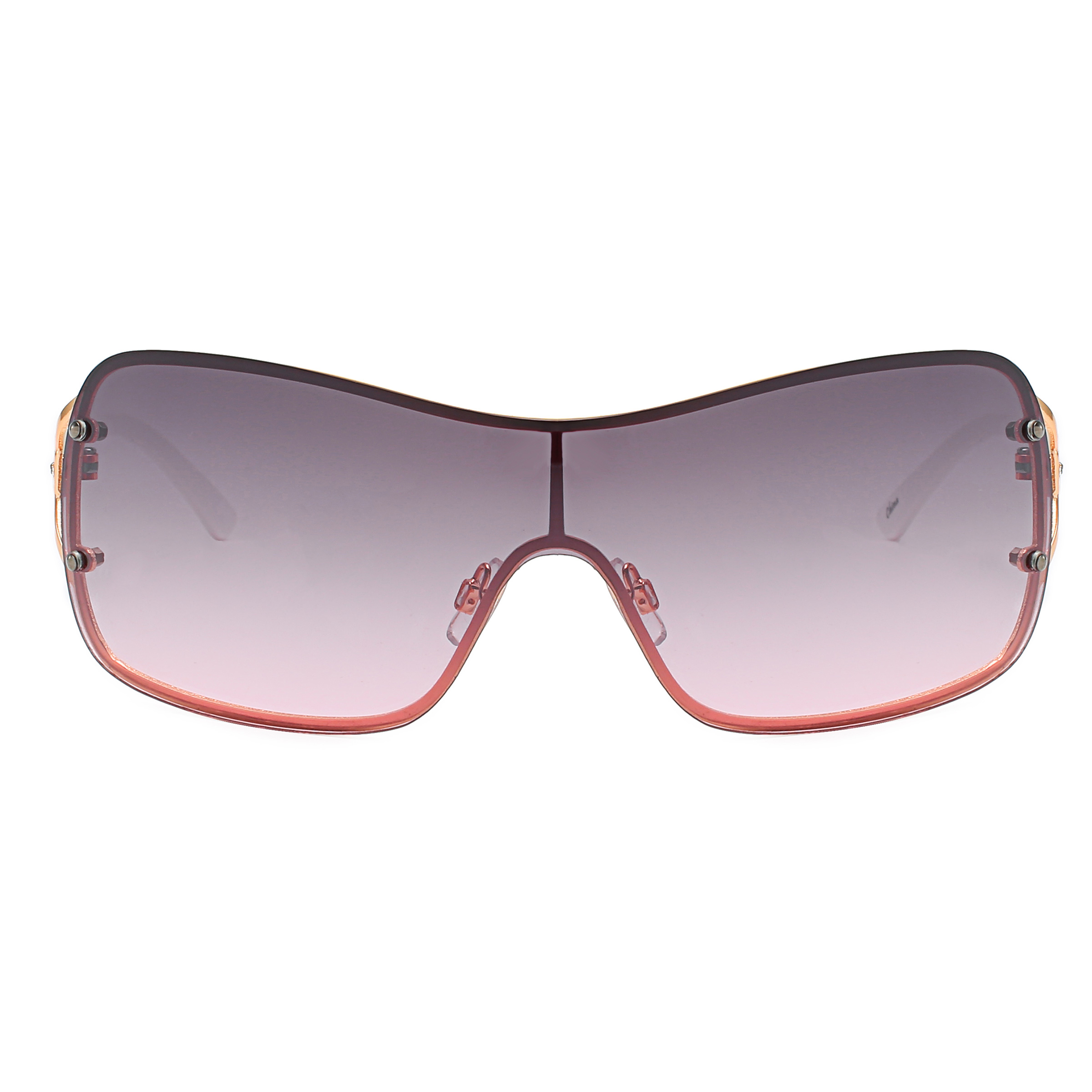 Piranha Eyewear Birkin Oversize Shield Sunglasses for Women with Purple Gradient Lens - image 2 of 3