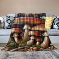 thumbnail image 2 of Orinice Mushrooms Warm Lightweight Blanket Soft Fleece Blankets Throw Blanket for All Seasons Living Rooms Sofa Decor Cow Gifts Blanket Long-lasting Comfort 60x80in, 2 of 6