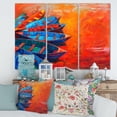 thumbnail image 2 of Designart ' Boats During Warm Sunset Resting On The Water V ' Nautical & Coastal Canvas Wall Art Print, 2 of 3