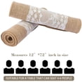 thumbnail image 3 of Burlap Table Runners 72 Inch Farmhouse Decor Table Runner Dining Table Runner - Jute Table Runner Natural Centerpieces for Tables - Dining RoomTable Runners for Birthday Wedding Home Decor, 3 of 7