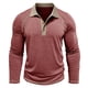 thumbnail image 5 of pstuiky camisas de manga larga para hombre, Camisa informal de negocios con solapa y botones de manga larga para hombre, color liso, a la moda Tops casuales para hombres xl, 5 of 7