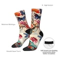thumbnail image 4 of Pofeuu Butterflies And Flowers Painting Print Crew Socks, Adult Running Hiking Socks for Youth and Adult, 4 of 6