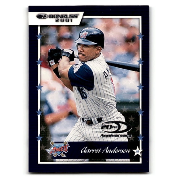 2001 Donruss Garret Anderson #67 NM Near Mint Anaheim Angels Baseball Card Anaheim Angels MLB Baseball Trading Card