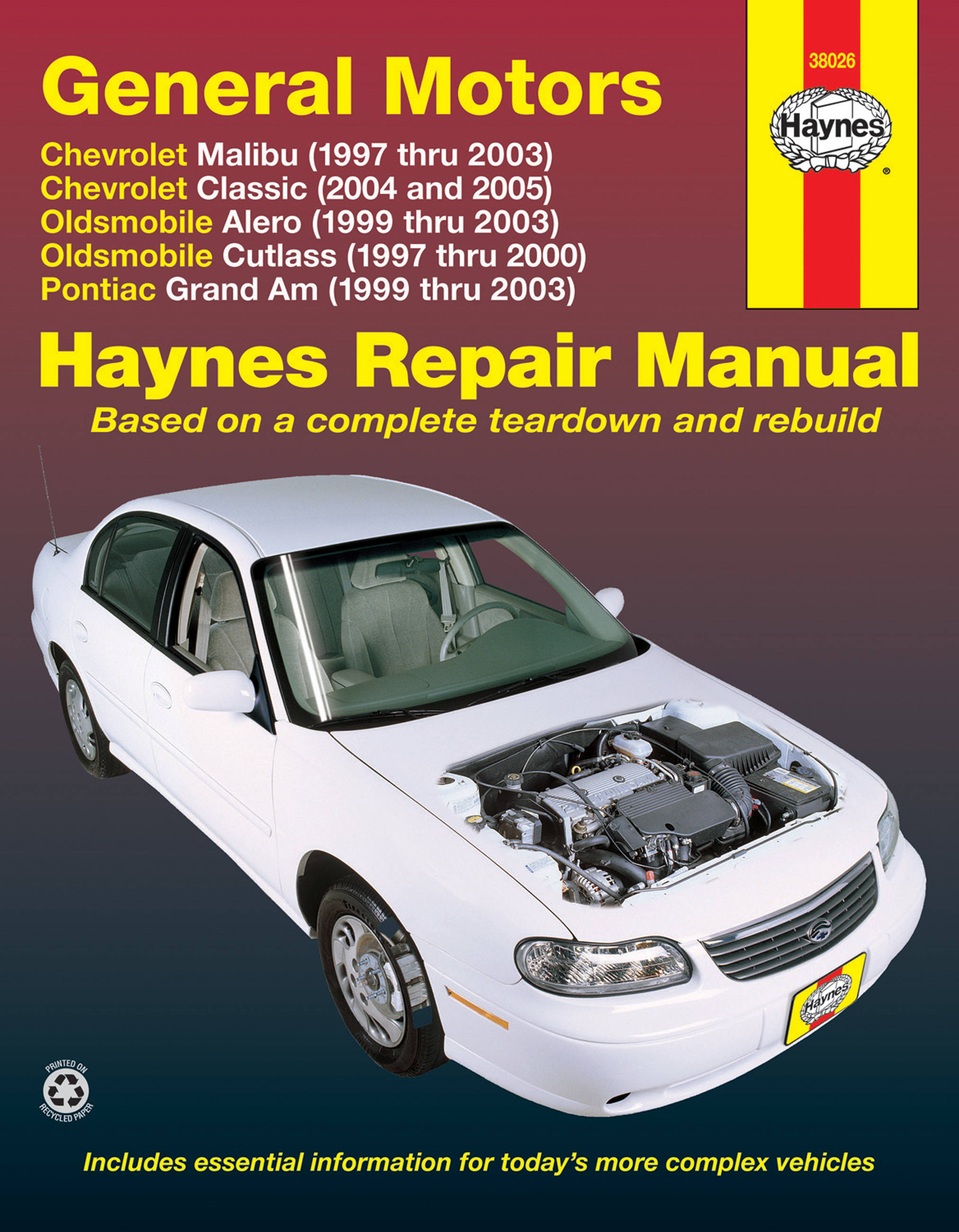 General Motors covering Chevrolet Malibu (97-03), Oldsmobile Alero (99-03), Oldsmobile Cutlass (97-00), & Pontiac Grand Am (99-03) Haynes Repair ...