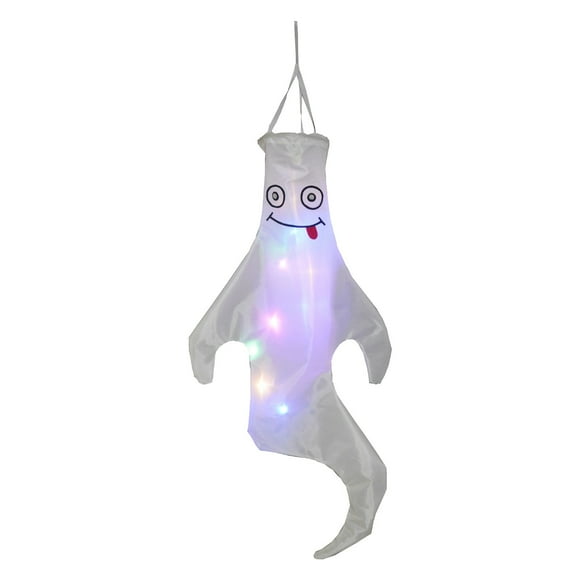 DPTALR Smiling Ghost 3D Windsock Halloween Home Decor Home Bag Decoration Flat