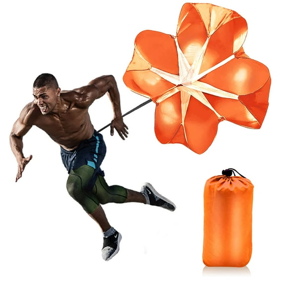 NAISHIER Running Speed Training 56" Parachute with Adjustable Strap, Free Carry Bag, Speed Chute Resistance Running Parachute for Kids Youth and Adults
