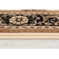 thumbnail image 2 of Rug Branch Traditional Persian  Beige Black Indoor Runner Rug - 3x20, 2 of 5