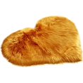 thumbnail image 2 of Heart Shaped Rug - Gold, 20x16 Inch, Fluffy Faux Fur, Soft & Cozy, Machine Washable, For Bedroom, Kitchen, Bathroom, Living Room, 2 of 5