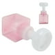 thumbnail image 3 of Dispensador de jabón líquido en forma de flor, reutilizable, portátil, recargable, con bomba de espuma de 250ml (rosa transparente), 3 of 14