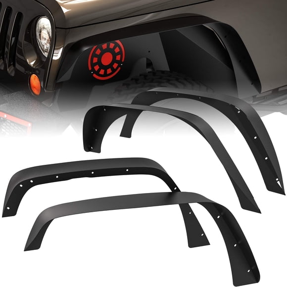 Fender Flares oEdro planos en la parte delantera y trasera para Jeep Wrangler JK