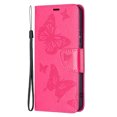 thumbnail image 6 of Feishell Samsung S21 Plus Case Butterfly Embossed Pattern Premium Leather Wallet Cover Flip Stand Card Slots Holder Magnetic with Wrist Strap Case for Samsung Galaxy S21 Plus, Pink, 6 of 8