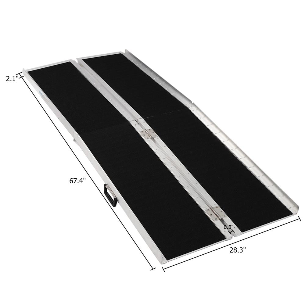 Winado Wheelchair Ramp 6ft Long, 600 lb Capacity AntiSlip for Home