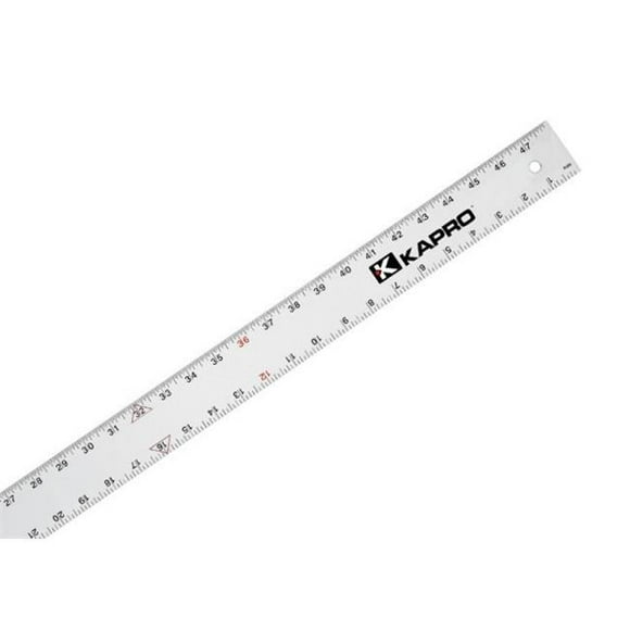 Kapro 308-24 24 In. Bord Droit en Aluminium avec Graduations Anglais 0.06