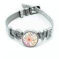 thumbnail image 1 of Dalia flor planta pintura Pulsera pulsera pulsera de cristal amor pulsera ajustable, 1 of 2