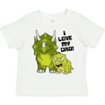 thumbnail image 3 of Inktastic I Love My Dad with Baby and Daddy Triceratops Boys or Girls Toddler T-Shirt, 3 of 5