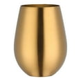 thumbnail image 2 of Yesbay 304 Stainless Steel Wine Glasses Coffee Drink Beverage Beer Drinkware Water Cup,Golden, 2 of 8