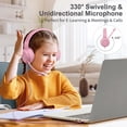 thumbnail image 2 of Auriculares SIMOLIO Kids con micrófono 75/85/94 dB Rosa, 2 of 7