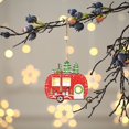 thumbnail image 4 of piezas de adorno navideño hueco de madera, luces LED colgantes, árbol de Navidad, estrella de cinco puntas, coche creativo, corazón de melocotón, Navidad, Año Nuevo y decoraciones navideñas, regalos p, 4 of 5