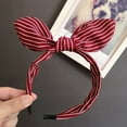 thumbnail image 2 of Girls Cute Sweet Bunny Ears Bow Knot Hair Hoop Hairband Head-wear Accessories, 2 of 13
