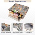 thumbnail image 3 of FORMRS Womens Corduroy Tote Bag Crossbody Shoulder Handbag with Pocket, Gray Llama Pattern, 3 of 7