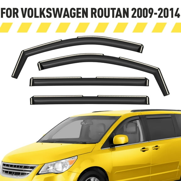 AEROGUYS Extra Durable Window Deflectors in-Channel Window Visors Rain Guards Fit for Volkswagen (VW) Routan 2009-2014, Sun Visors, Wind VentVisors, Exterior Car Accessories - 4 pcs. AG0553